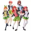 10-18 см Аниме Yotsuba Милая фигурка Накано Нино Пять невест Фигурка кошки Накано Мику ПВХ Коллекционные игрушки