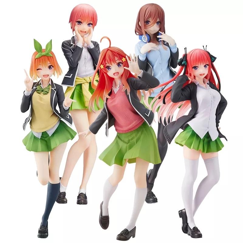 10-18 см Аниме Yotsuba Милая фигурка Накано Нино Пять невест Фигурка кошки Накано Мику ПВХ Коллекционные игрушки