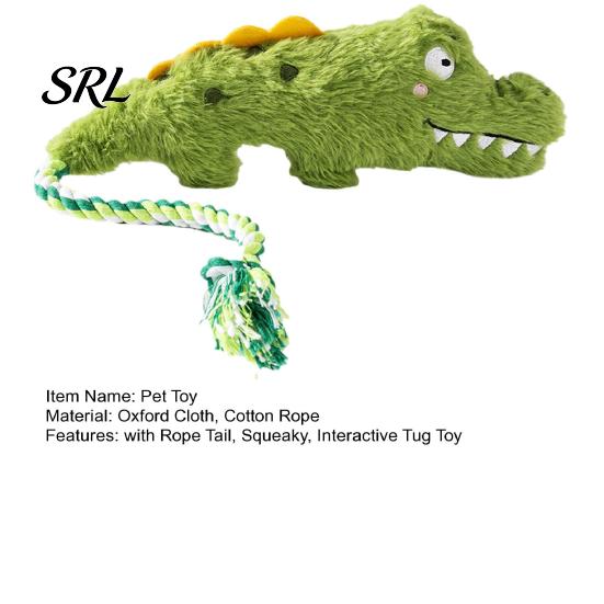 Durable Plush Dog Toys for Small Medium Dogs Crocodile Toy, Squeaky Stuffed Chew Interactive Tug Long Lasting Pet Toy of War Puppy Teething,