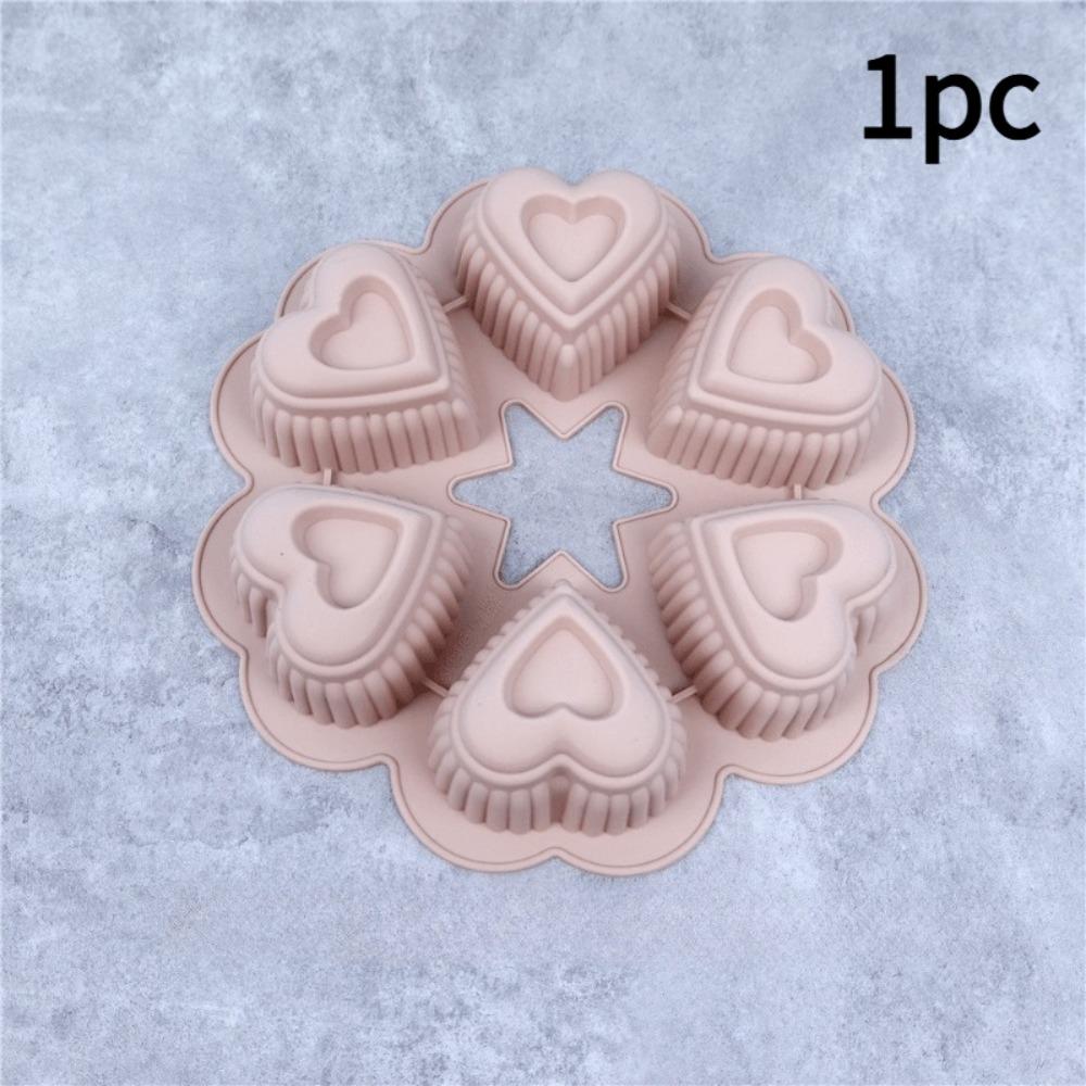 Food Grade Silicone Dessert Baking Tray Flexible French Pastry Mold Heart Baking Mold Chocolate