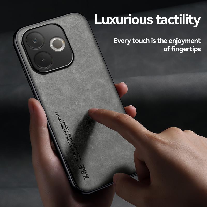 KEYSION Роскошный ретро чехол из искусственной кожи для OPPO A5 Pro 5G Мягкий силиконовый + противоударный чехол для задней панели телефона из поликарбоната для OPPO A5 Pro 5G