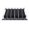 Self Pushing Drink Holder 6 Rows Adjustable Width Spring Loaded Easy Slide Large Capacity 15in Fridge Drink Dispenser