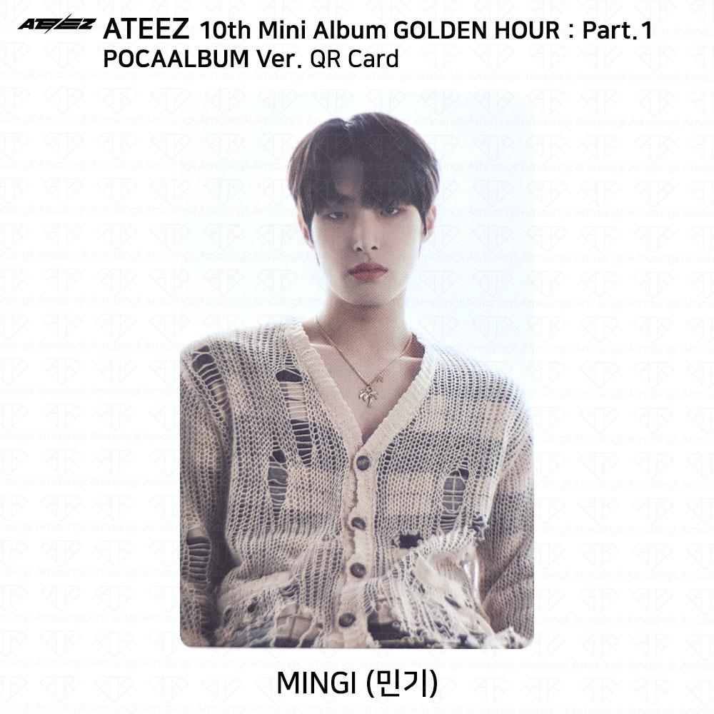 ATEEZ 10-й мини-альбом Golden Hour Part.1 POCAALBUM Фотокарта QR-изображение KPOP