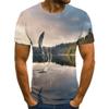 Летние забавные рыбки 3D принт футболки уличная мужская повседневная мода Harajuku свободные футболки с круглым вырезом футболки топы одежда