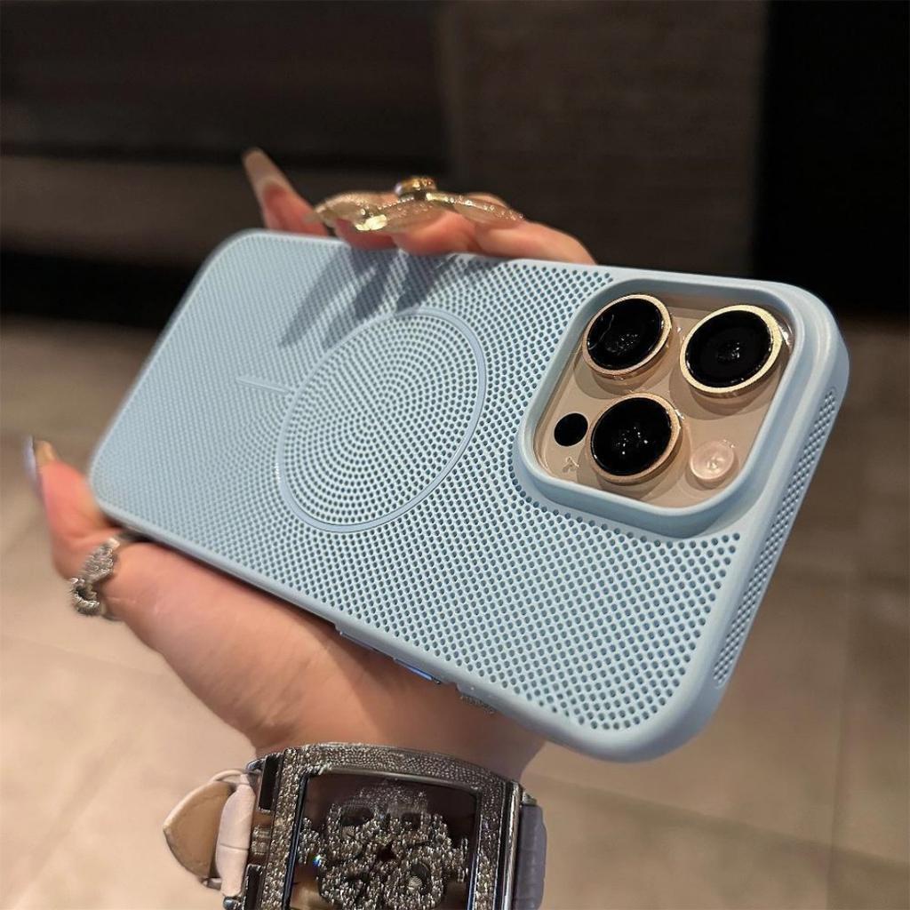 Применимо к iPhone11PRO сетчатый теплоотводящий магнитный держатель чехол для мобильного телефона Apple 11 дышащий матовый PC жесткий чехол i11