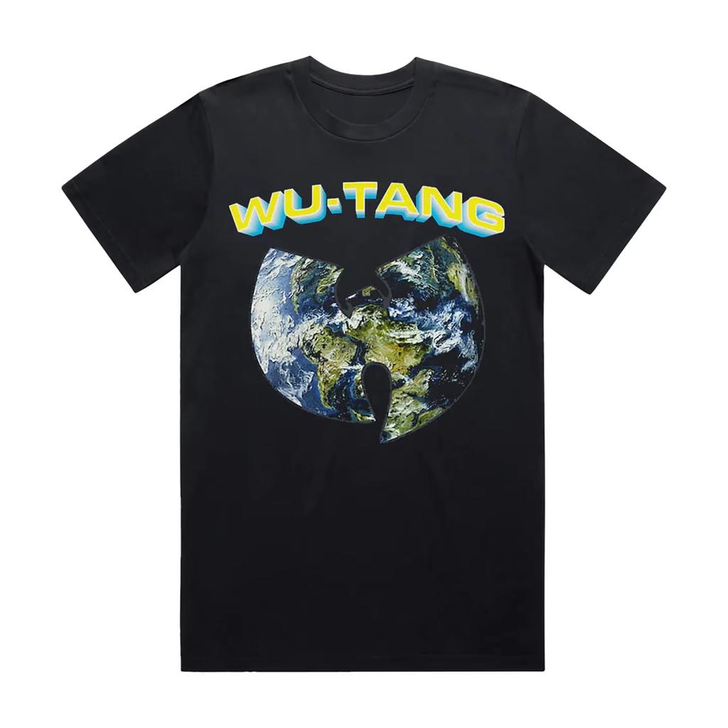Wu Tang Clan Fire Logo Graphic Tee Retro Hip Hop Streetwear Short Sleeve Casual Unisex Top for Unisex Women Daily Outfit