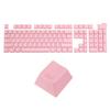 Uxcell 108 Key Pudding Keycap Set OEM Profile for Mechanical Keyboard Layout Light Pink Double Shot 60%ABS