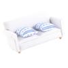 1/12 Dollhouse Miniature Sofa Set Living Room Furniture Accessories (2 Seat Sofa with Cushion)