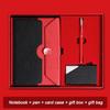 Gift Box with Ustick and Pen Round Magnetic Button Fancy Notebook for Business and Office