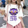 Kpop Демон Охотник Аниме Футболка Детская Хлопковая С Коротким Рукавом 2026 Лето Новая Уличная Повседневная Футболка С Графическим Принтом Y2k