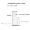 2 шт.-Беспроводные магнитные датчики открытия/закрытия двери/окна, детекторы, сигнализация для домашней безопасности