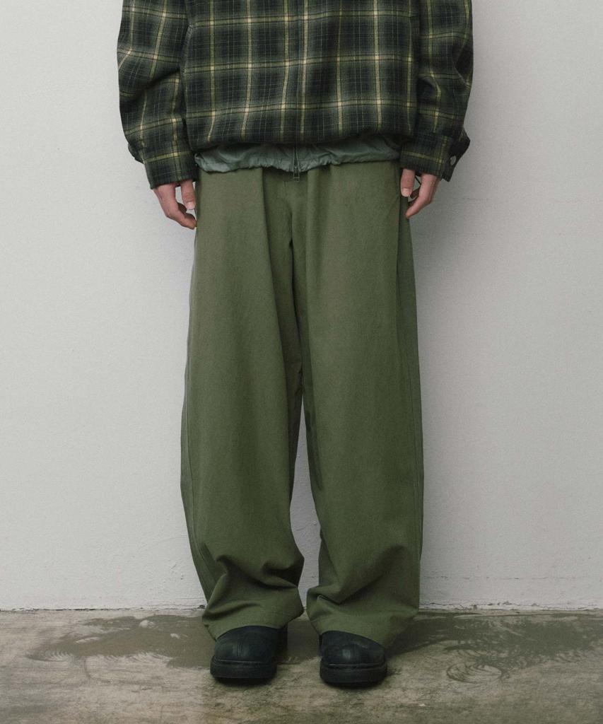 WMC Wide Trimmed Pants_Khaki