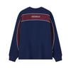 Fila Оригинальный Модный Тренд Классический Ретро Спортивный Повседневный Удобный Мягкий Свитшот с Круглым Вырезом Свободный Свитшот Мужской свитшот Темно-Синий F11M619222FNV