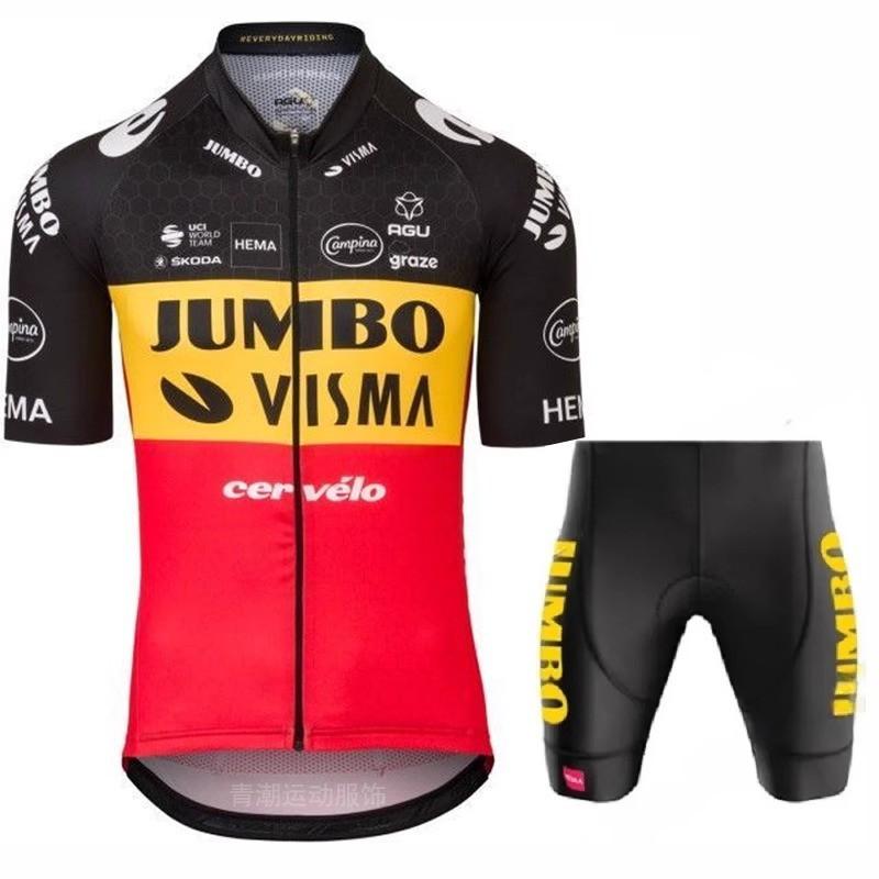 Jersey Set Cycling Quick Dry Short Sleeve Bib Shorts