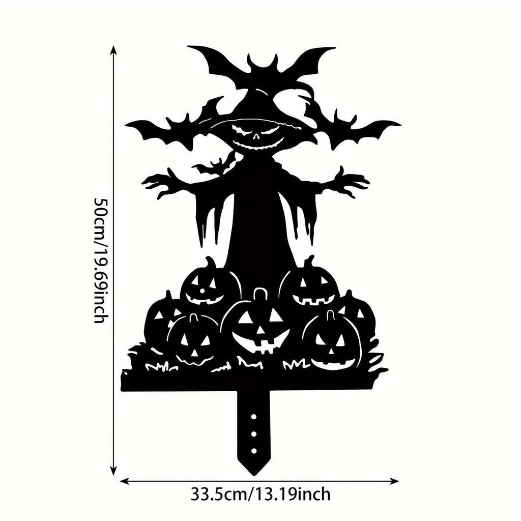 Знак-вставка в землю Металлический Крест для Садовой Декорации