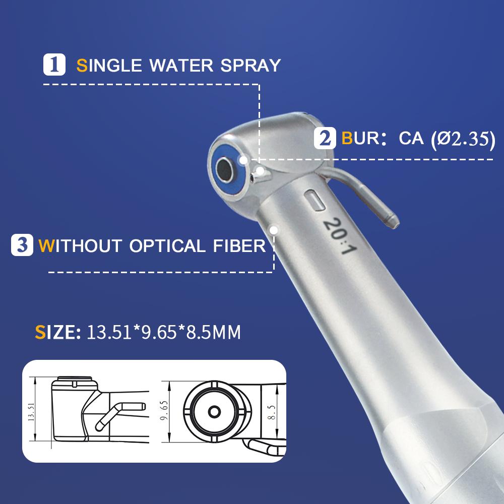Dental Implant Handpiece AI-SG20 20:1 Reduction Contra Angle Low Speed Push Button Chuck For Surgery
