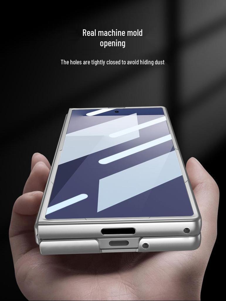 Женский матовый чехол-накладка с ощущением кожи для Samsung Z Fold7, трансграничный