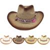 Соломенная ковбойская шляпа Outback Western Мужская женская ковбойская шляпа
