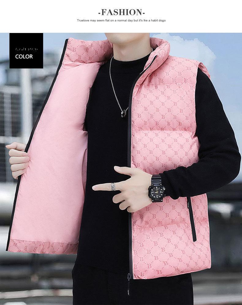 Хлопковый жилет, мужская осенне-зимняя модная куртка без рукавов с открытыми плечами, молодежная утолщенная теплая хлопковая одежда, майка