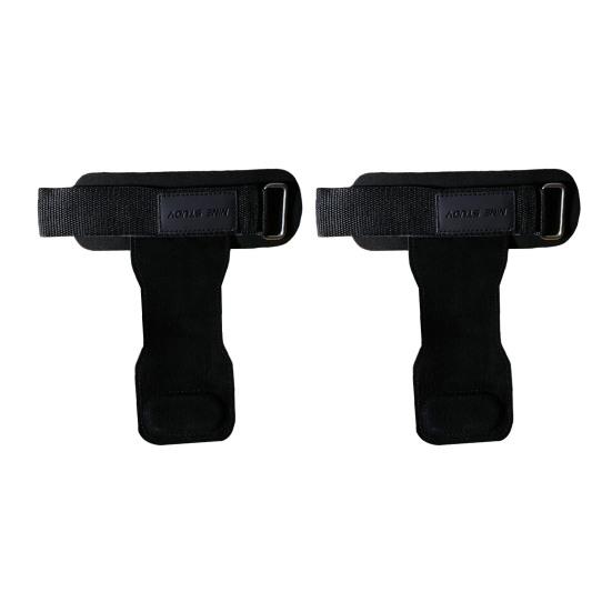 1 пара ремешков на запястье для тяжелой атлетики, двухслойные перчатки для тяжелой атлетики из воловьей кожи с подушечками для ладоней, эластичная рукоятка для становой тяги