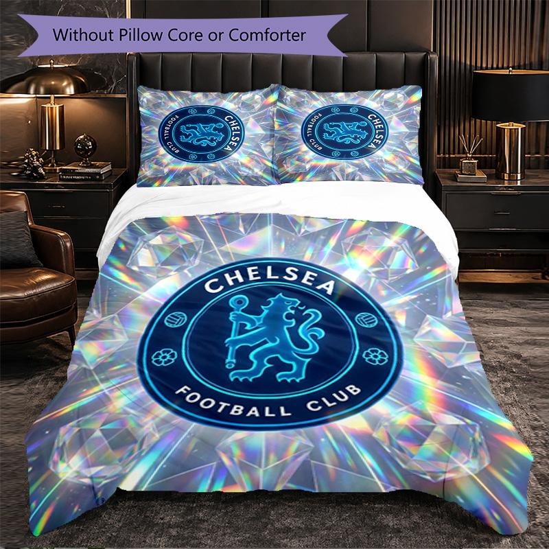 Набор постельного белья Chelsea FC, 3 предмета, мягкая микрофибра, пододеяльник с наволочками для спальни