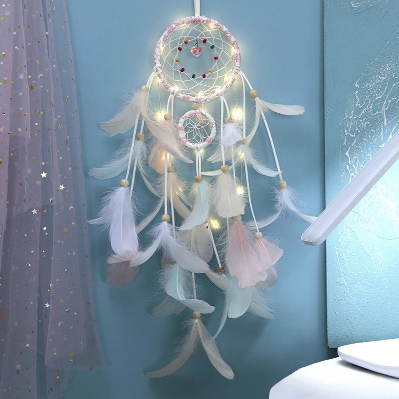 Серия Dreamcatcher Маленькие колокольчики в виде ловца снов Украшение в виде воздушного шара Подвесное настенное украшение для комнаты Украшение