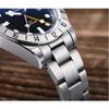 ADDIESDIVE Горячая Распродажа GMT Кварцевые Часы Нержавеющая Сталь Пузырчатое Стекло BGW9 Супер Люминесцентные Мужские Часы AD2035 НОВЫЕ Водонепроницаемые