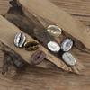 6PCS Coffee Beans Metal Niche Retro Silver White Sweater Jacket Antique Gold Coat Buttons