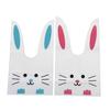 50 шт. милый длинный кроличий кроличий мешок подарочный пасхальный конфетный подарок пластиковые сувениры для вечеринки