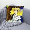 C-Candy C-Candy Anime Pillow Case Throw Pillow Cover Nordic Vintage Style Cushion Covers Home Living Room Sofa Couch Seat