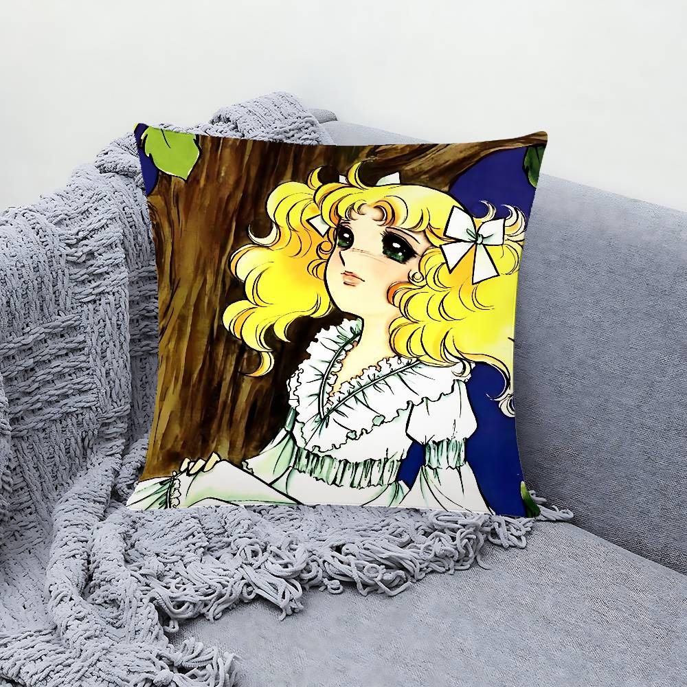 C-Candy C-Candy Anime Pillow Case Throw Pillow Cover Nordic Vintage Style Cushion Covers Home Living Room Sofa Couch Seat
