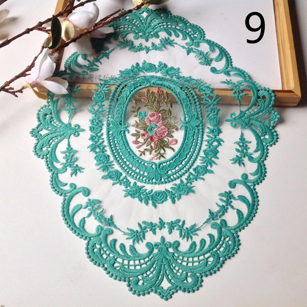 Винтажная кружевная салфетка для столовых приборов, вышитая скатерть, декоративные салфетки для столовой, вечеринки, свадьбы, антикварные подставки под кофе, салфетки для столовых приборов