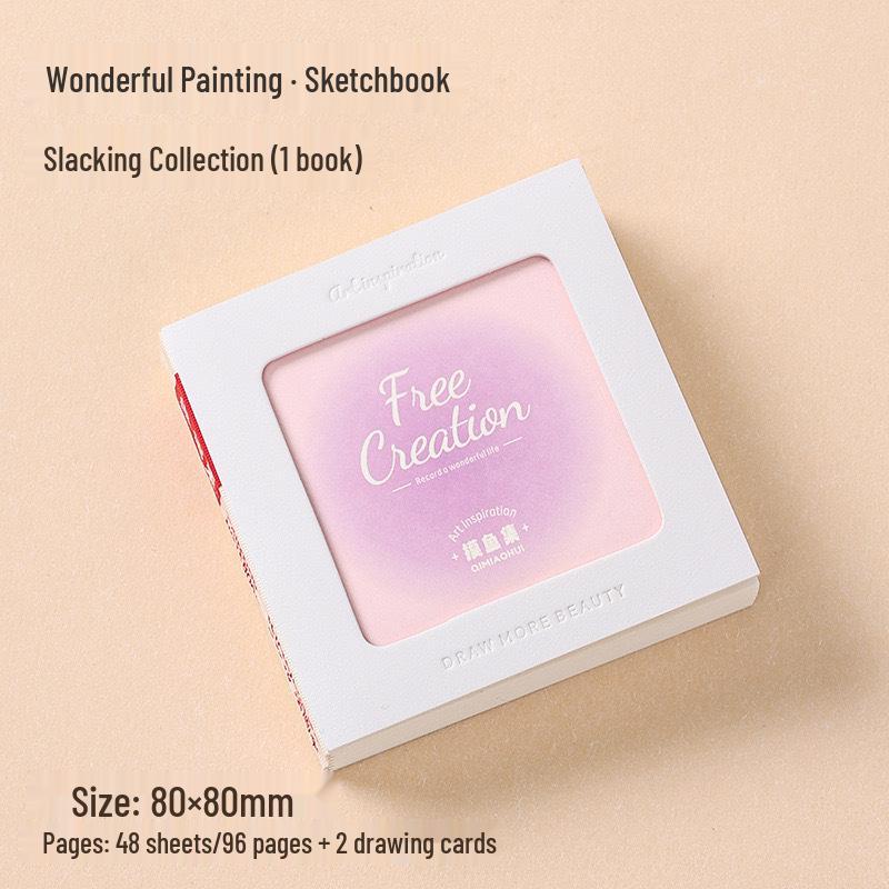 Синий Скетчбук с фруктами: Замечательный дневник для рисования акварелью и ручкой своими руками из уплотненного картона