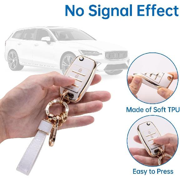 Чехол для брелока Kia с брелком Kia, чехол для автомобильного брелока, совместимый со смарт-ключом Kia Rio Optima Soul Sportage Sorento Carens