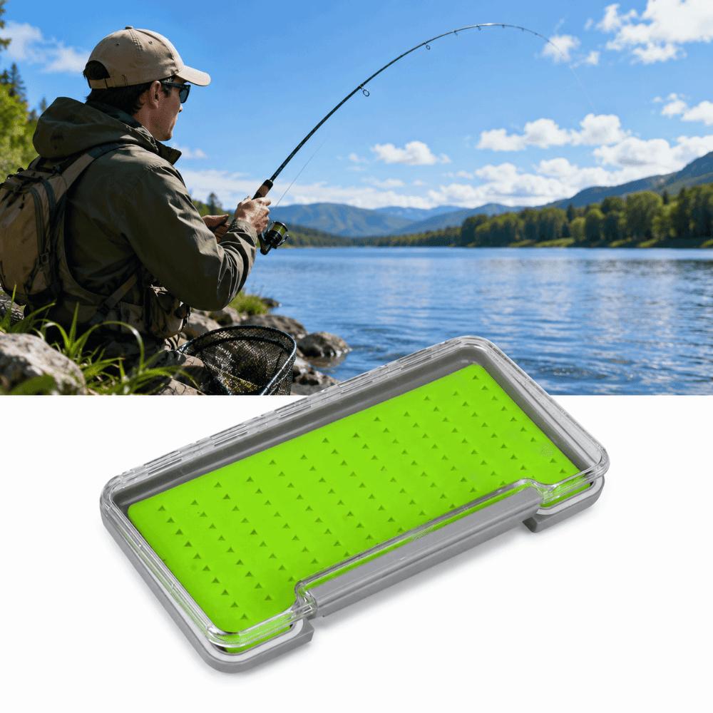 2PCS Super Slim Fly Fishing Box Clear Lid Fly Box Portable Fly Storage Case Fly Fishing