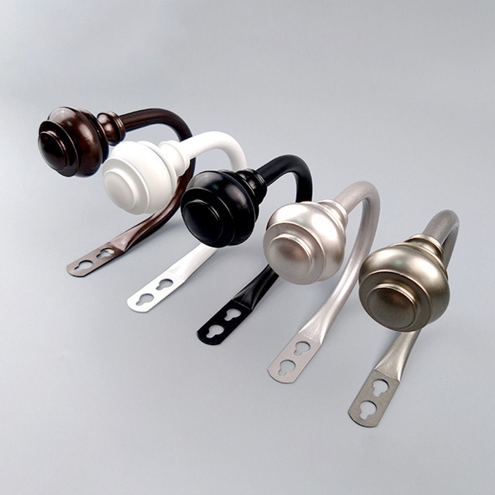 2Pcs Vintage Style Curtain Holdbacks U-Shaped Wall Mounted Tieback Hooks Fixed Elegant Drapery Tie Backs Bedroom