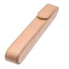 Luddite Pencil Vachetta for 1 Greige Writer's Case, Long, Leather, Pen,