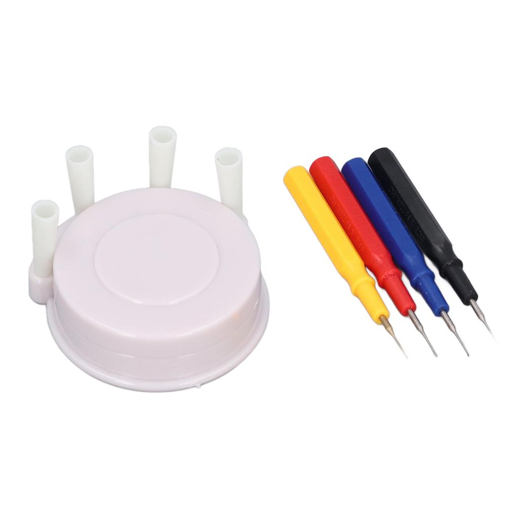 Watch Oiler Pen Set 4 Tip Sizes 3 Recesses Oil Cup Oil Pen Watch Repairing Accessory for Watchmaker