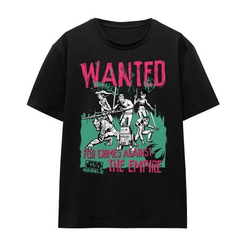 Star Wars Unisex Adult Wanted Rebels T-Shirt
