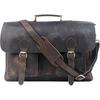 New Retro Buffalo Hunter Leather Laptop Messenger Bag Office Briefcase College Bag Leather Bag for Men and Women