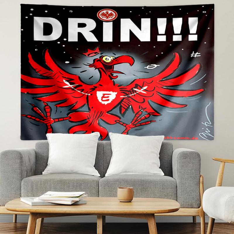 Eintracht Frankfurt Print Tapestry, Lightweight Wall Hanging, for Bedroom, Dorm, Living Room, Home Art Decor, Birthday Christmas Gift for Friends