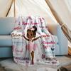 1PC Custom Name Little Ballerinas" outdooor Flannel blankets Patterns Throw Blanket All-Season Soft Gift for Couch, Bed, Camping gifts