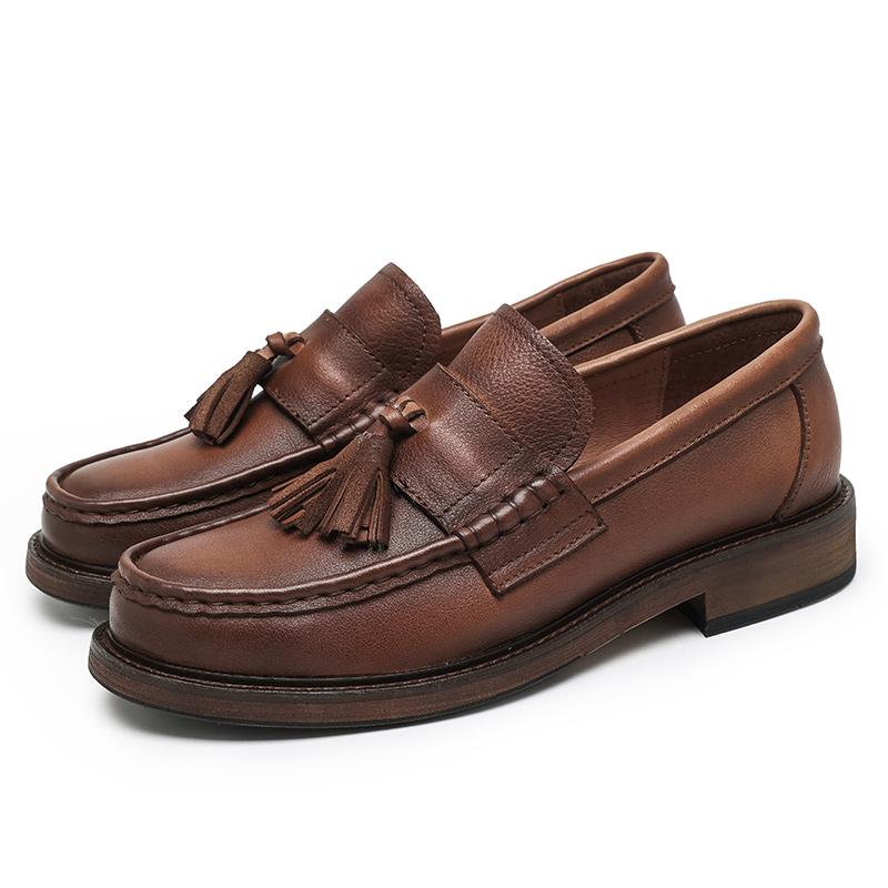 Мужская повседневная обувь из натуральной кожи, мужская обувь класса люкс, мужские мокасины для свадебного платья, туфли-лодочки, высокое качество, лоферы с кисточками