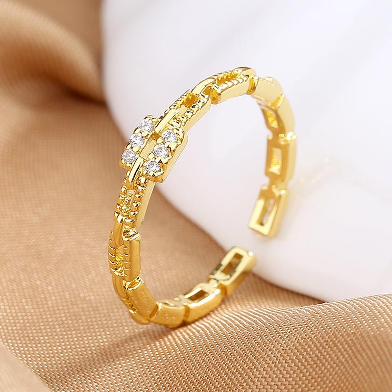 925 Sterling Silver Ring Open Adjustable Silver/Gold for Women Exquisite Student Girlfriend Jewelry Accessories Wedding Party