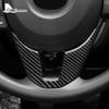 Наклейка из настоящего мягкого углеродного волокна для Mazda 3 Axela 2014 2015 2016 LHD RHD рулевое колесо автомобиля нижняя отделка аксессуары для интерьера