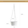 European Hanging Iron Flower Pot for Hydroponic Plants and Succulents - Orchid and Garden Decor