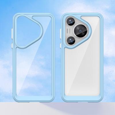 Для Huawei Pura 70 Pro Чехол для телефона TPU Рамка Прозрачный Акрил Ударопрочный Чехол для телефона