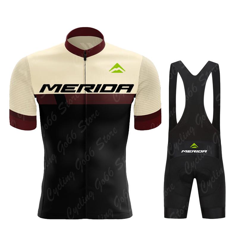 Merida Men's Summer Short Sleeve Cycling Jersey UV Protection Ropa Ciclismo Racing Bike Wear Shirts Maillot Bicycle Clothing