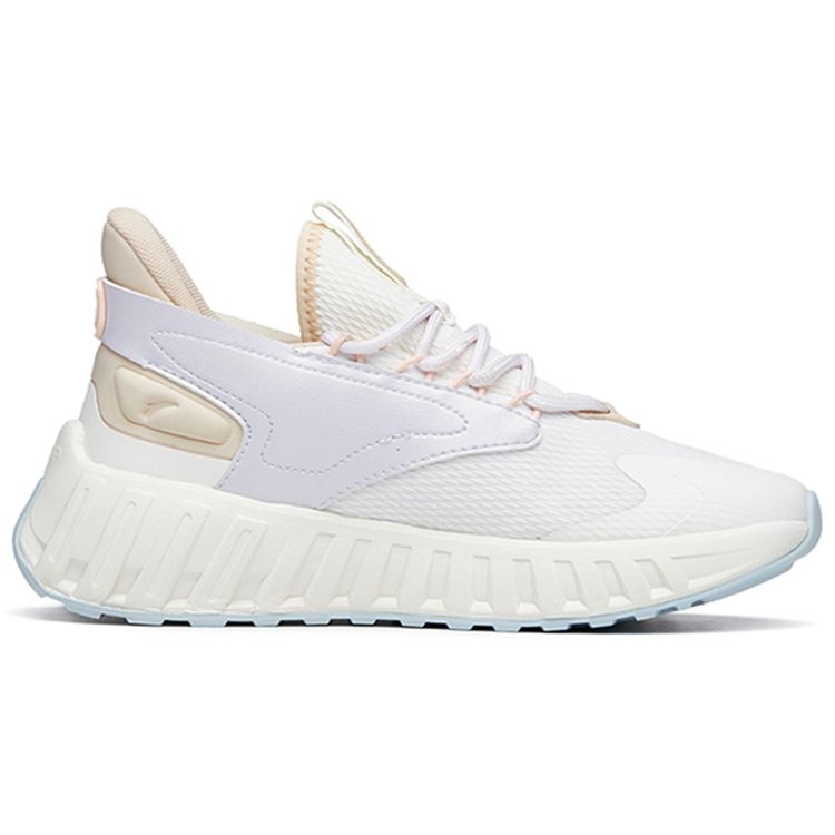 Anta Fashion Sports Casual Shoes With Shock Absorption And Slip Resistance Women Sneakers White Purple 122218871-4