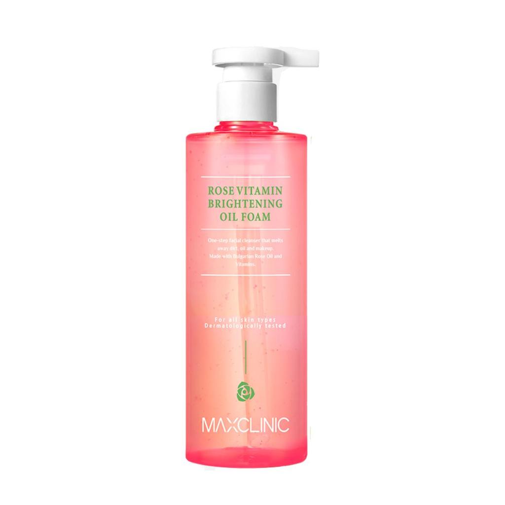 MAXCLINIC Rose Vitamin Brightening Oil Foam Double Cleansing One-Step Facial Cleanser 310g